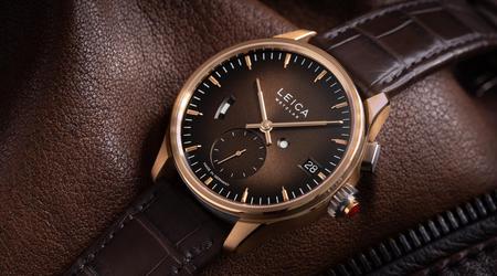 Leica ha presentato l'orologio ZM 1 Gold Limited Edition con cassa in oro 18 carati e cinturino in alligatore al prezzo di 28.000 dollari.