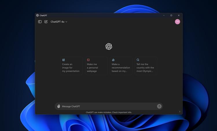 L'applicazione ChatGPT per Windows è ora ...