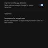 Google Play Protect durante le chiamate, anteprima