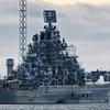 L'incrociatore a propulsione nucleare Admiral Nakhimov in fase di ammodernamento