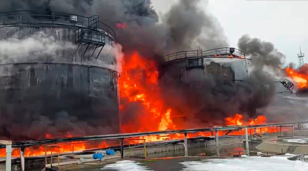 Le forze di difesa ucraine lanciano un attacco missilistico contro un impianto chimico che produce munizioni