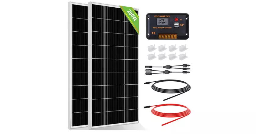 Kit pannelli solari 200 Watt ECO-WORTHY