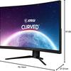 Design del monitor MSI MPG 325CQRXF