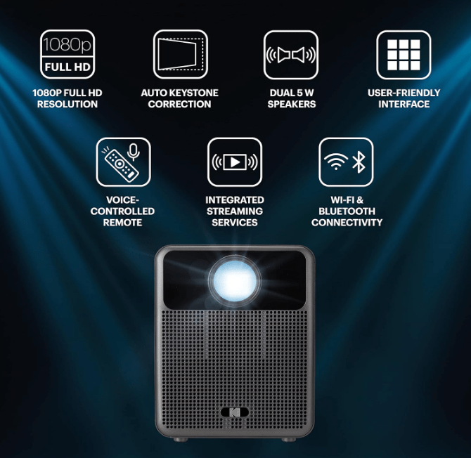 Proiettore Full HD KODAK FLIK HD10 Recensione proiettore KODAK