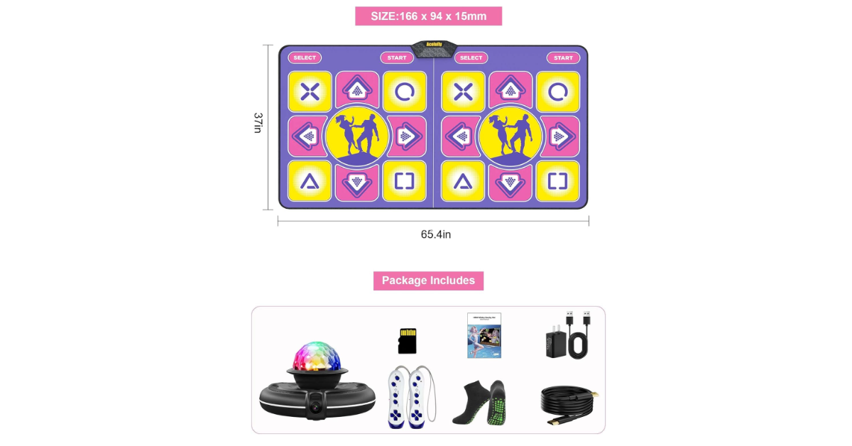 Acelufly tappetino per danza per bambini