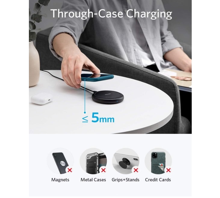 caricatore a induzione rapido Anker PowerWave II
