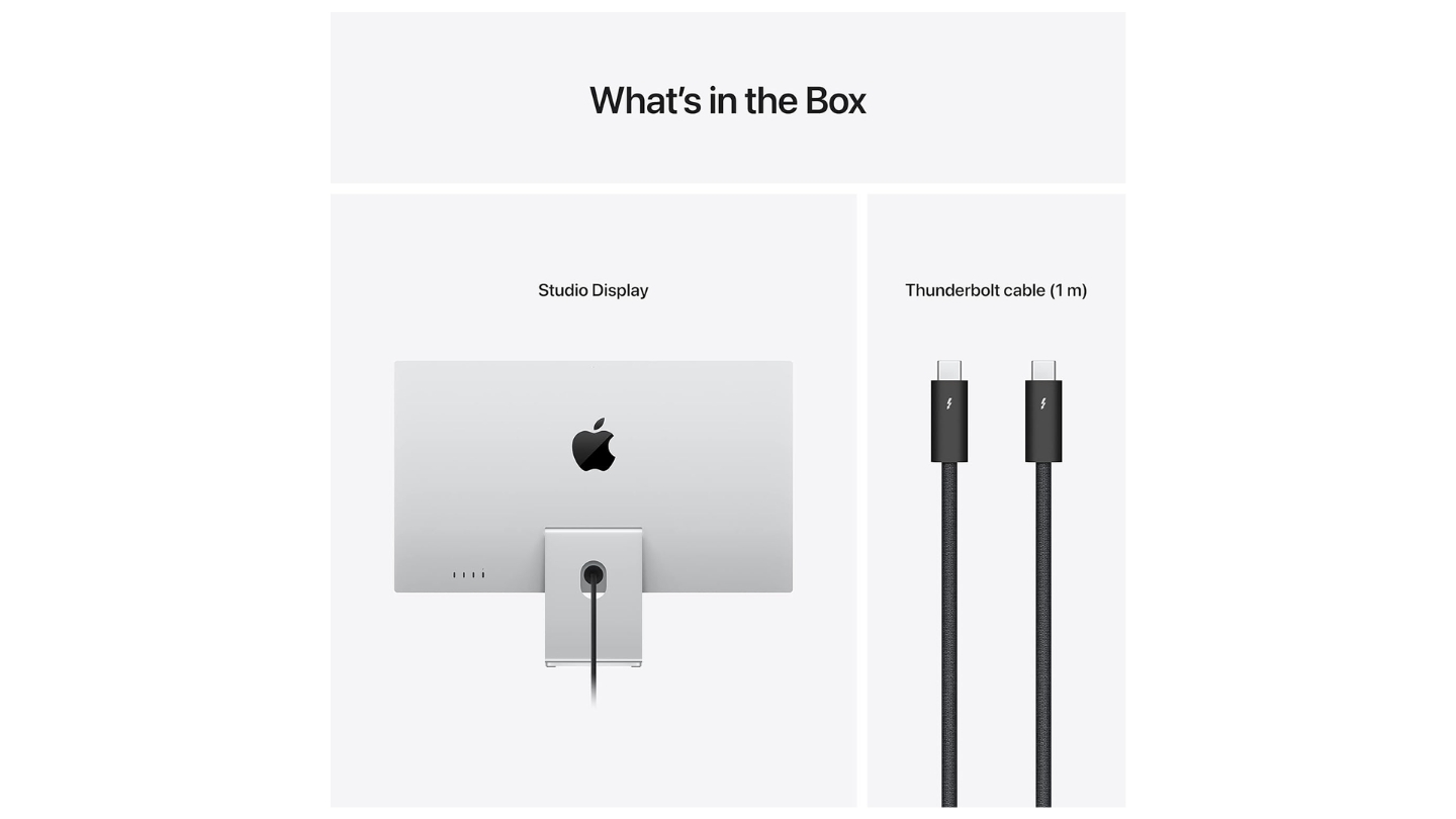 Apple Studio Display monitor a colori accurato MacBook