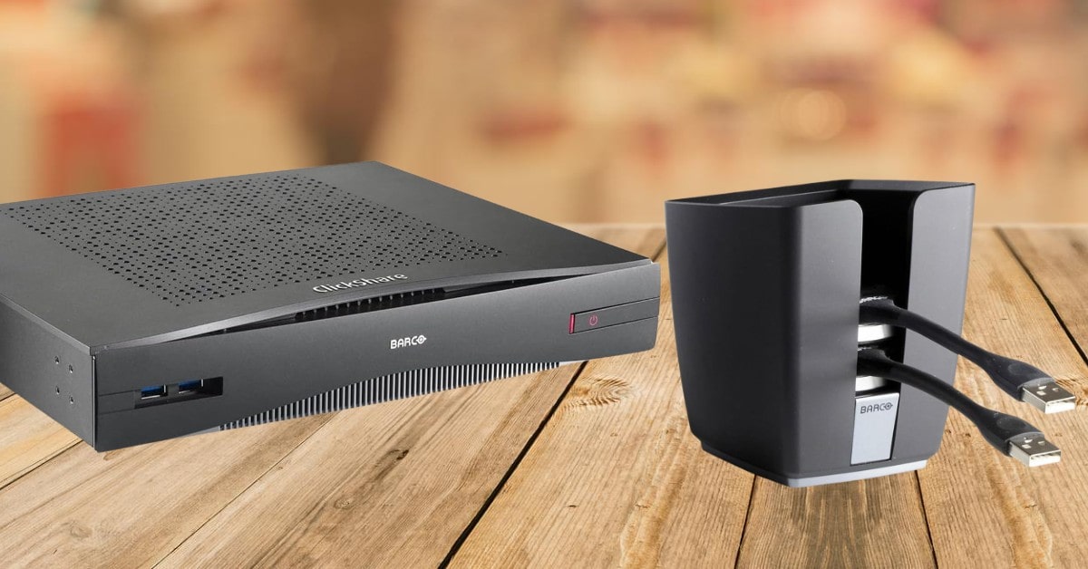 Sistema di presentazione wireless per sale riunioni Barco ClickShare CSE-800