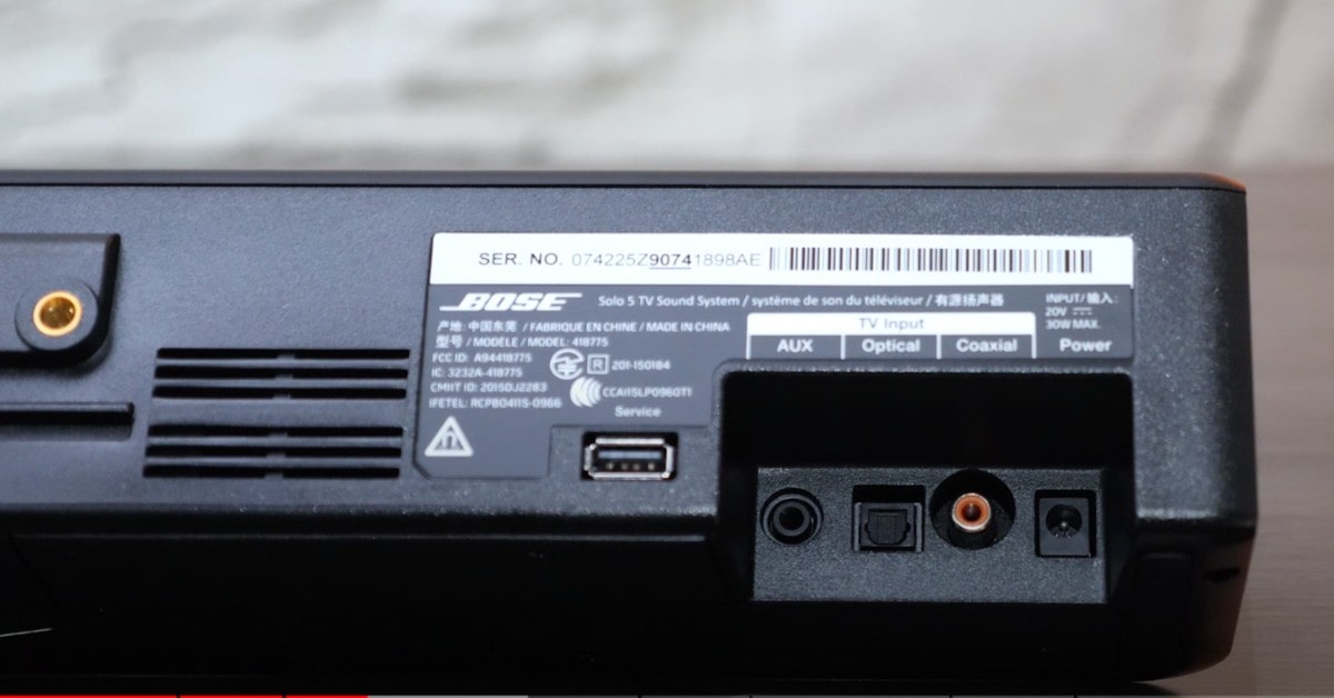 Barra audio BOSE SOLO 5 per pc