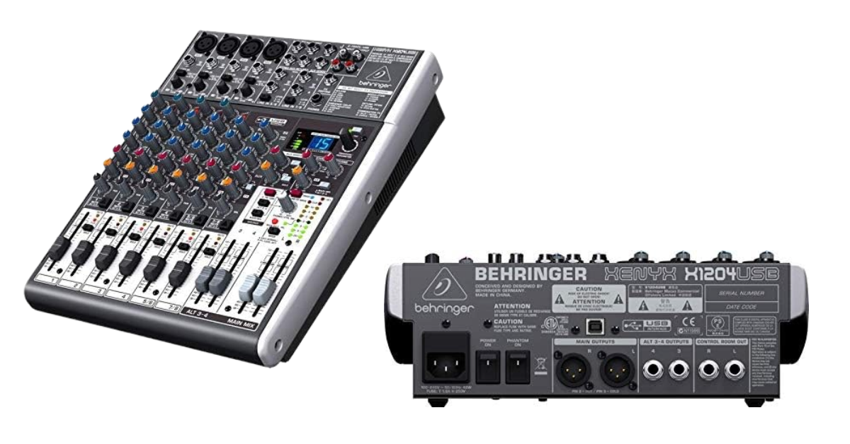 mixer da studio di registrazione Behringer Xenyx X1204USB