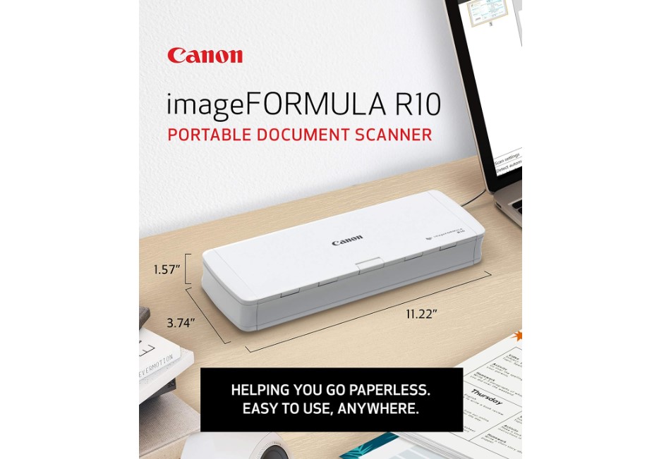 Scanner di documenti mobile Canon imageFORMULA R10