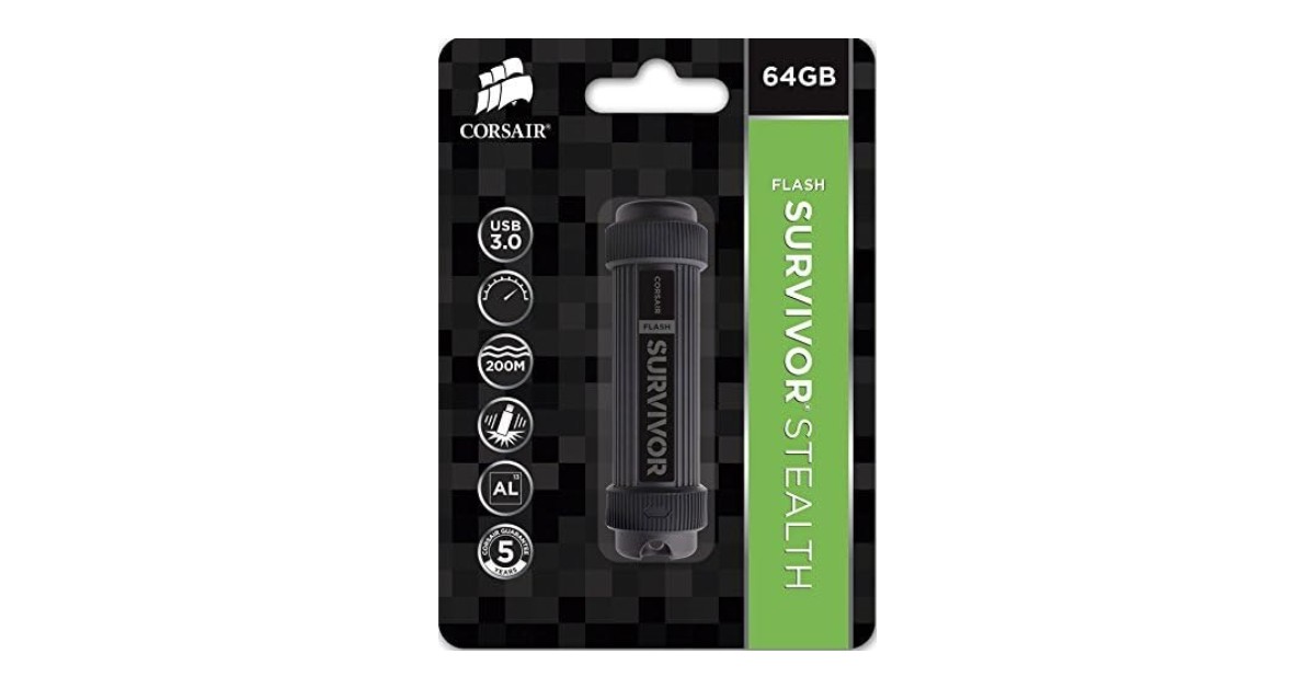 Corsair CMFSS3B-64GB Flash Survivor Stealth la usb più veloce per i dj