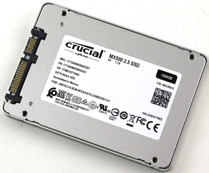 Crucial MX500 disco archiviazione dati