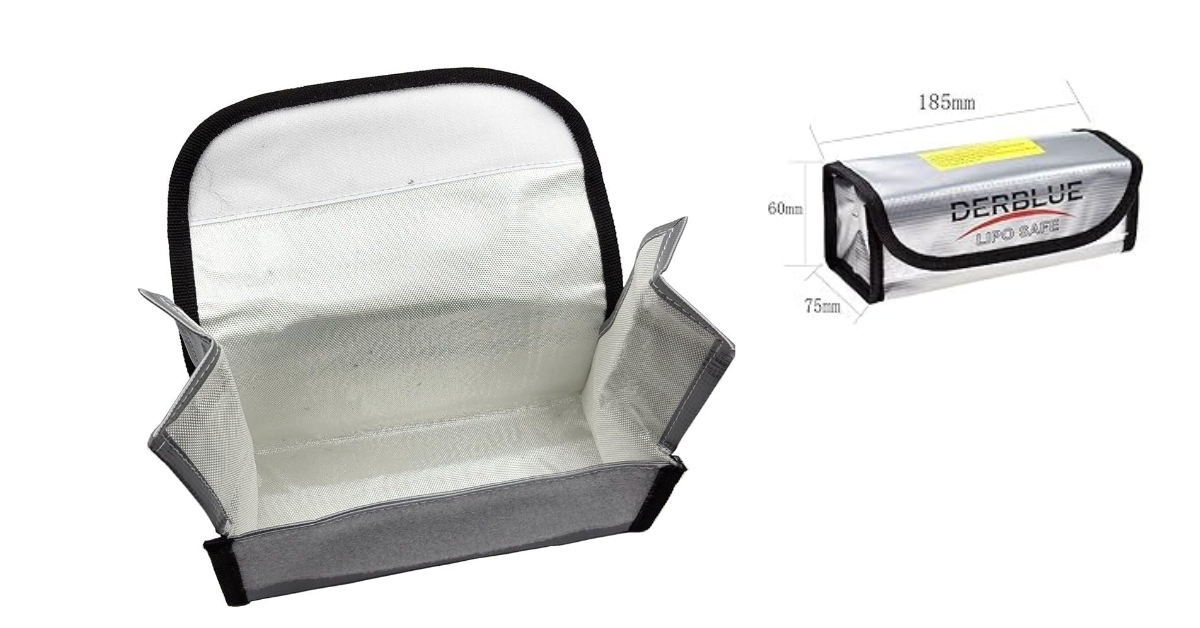 DerBlue 2pcs batteria lipo borsa