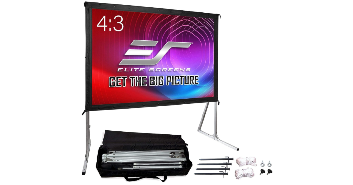 Elite Screens Yard Master 2 con supporto Materiale per proiettore migliore per il 4k