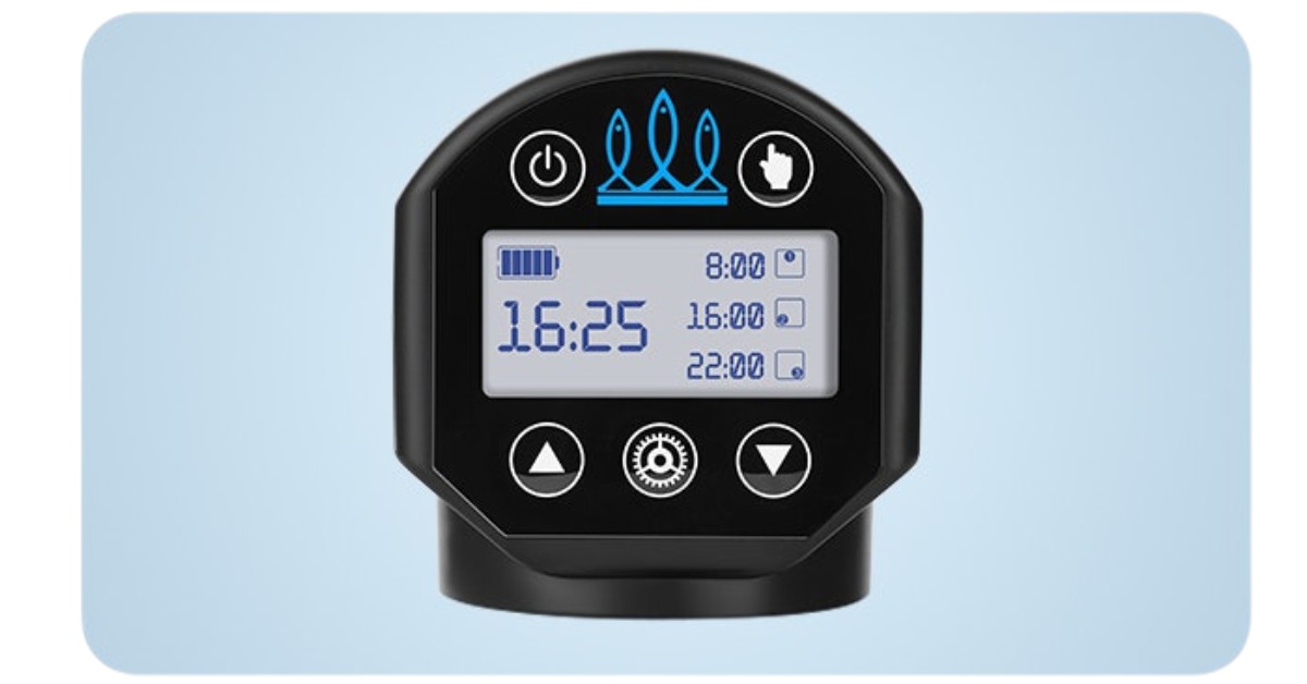 dosatore mangime acquario FISHNOSH