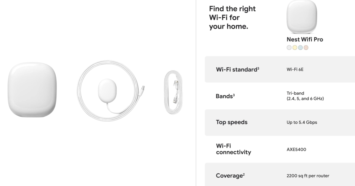 Google Nest WiFi Pro miglior wifi mesh per starlink
