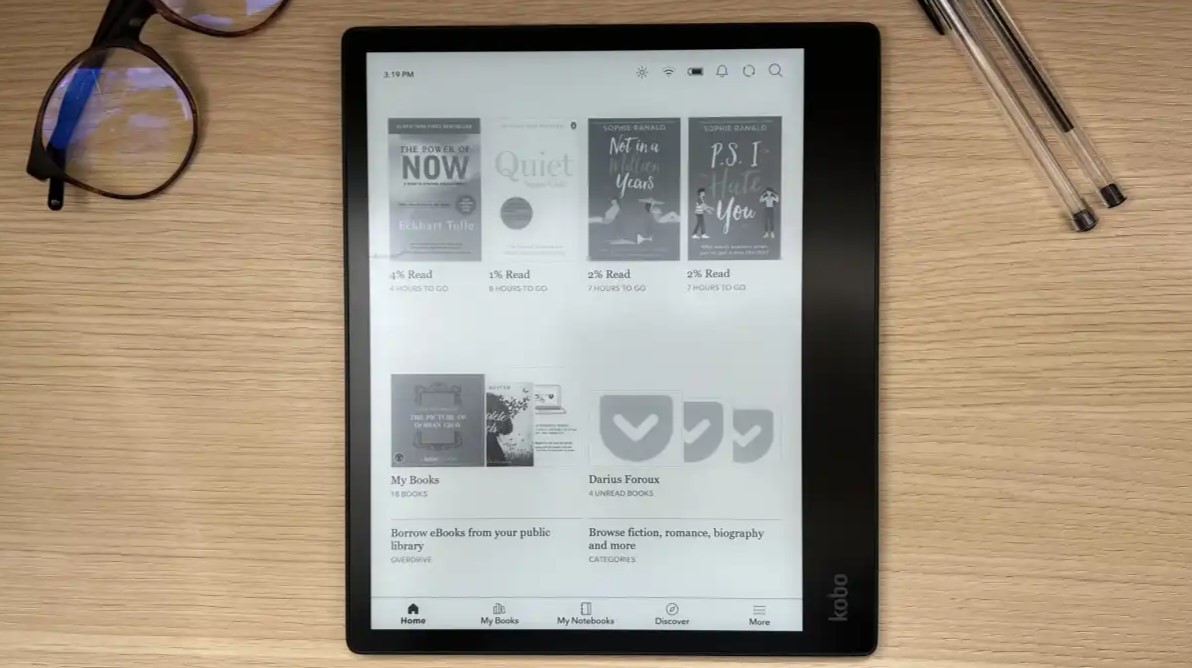 eReader Kobo Elipsa 2E con penna stilo