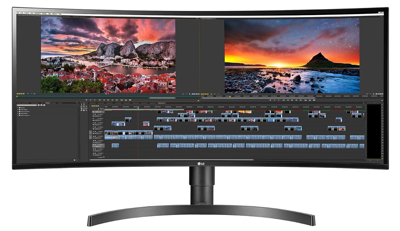 Monitor ultrawide LG 34WN80C-B per la produttività