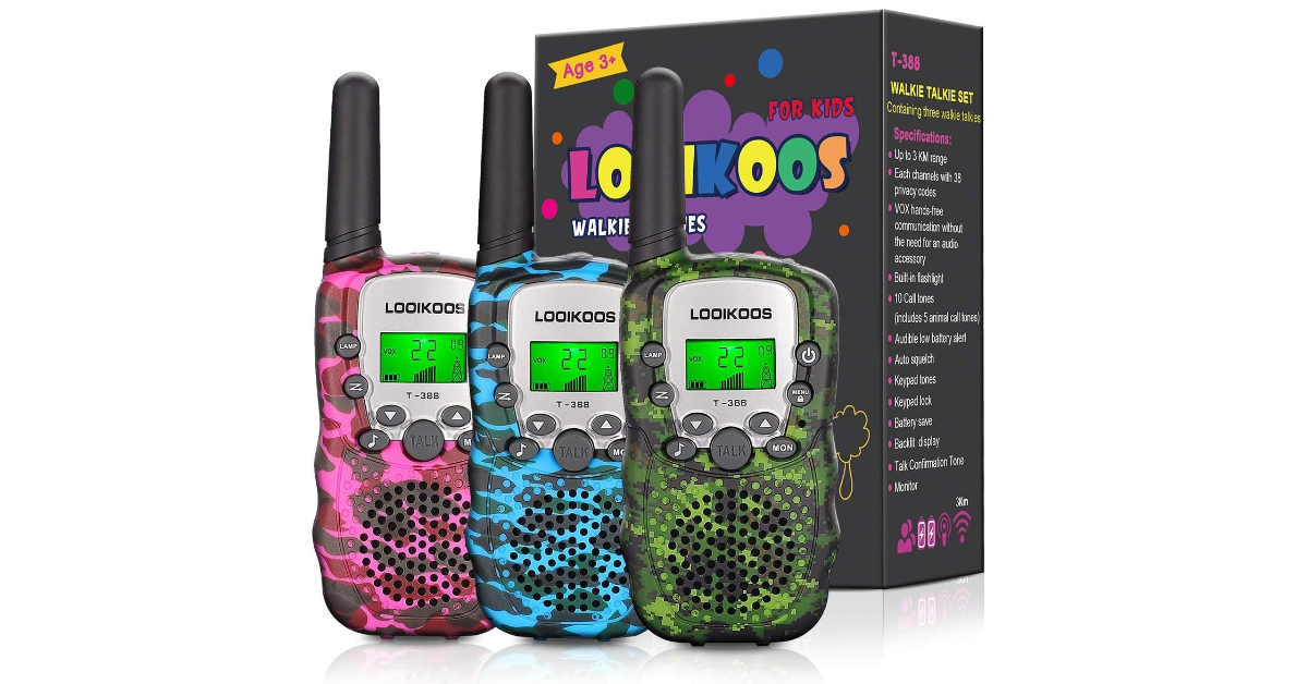 LOOIKOOS walkie talkie per bambini