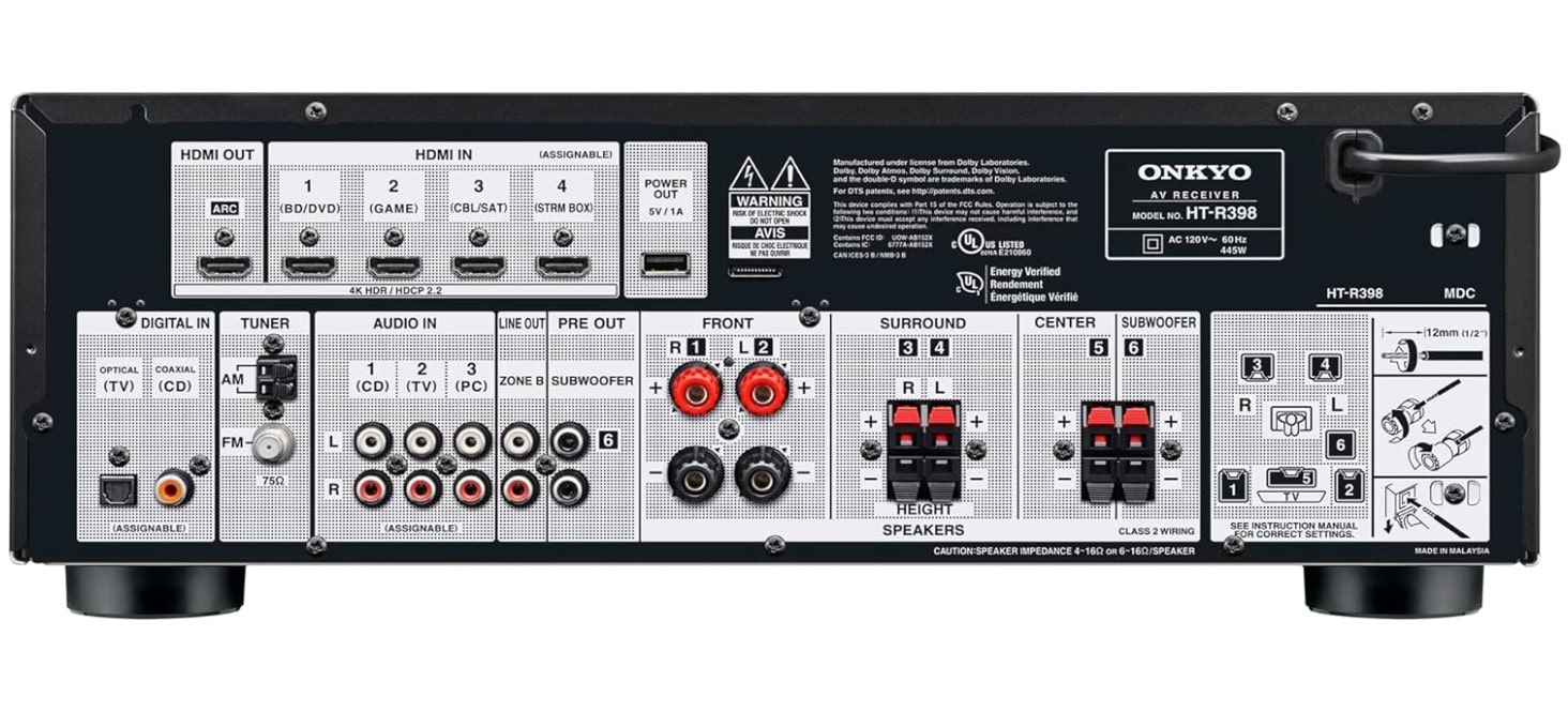 Sistema home theater Onkyo HT-S3910