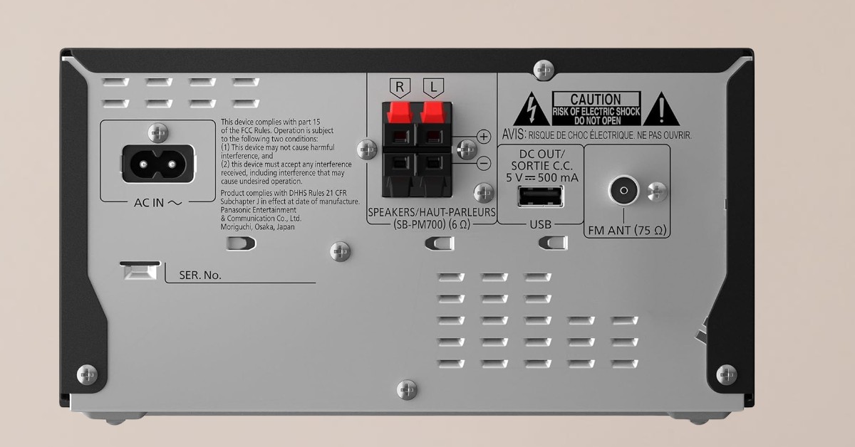 Piccolo impianto stereo domestico Panasonic SC-PM700