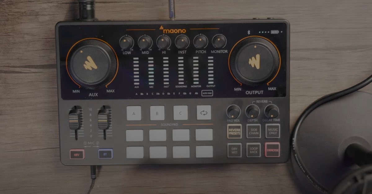 MAONO miglior mixer per il podcasting