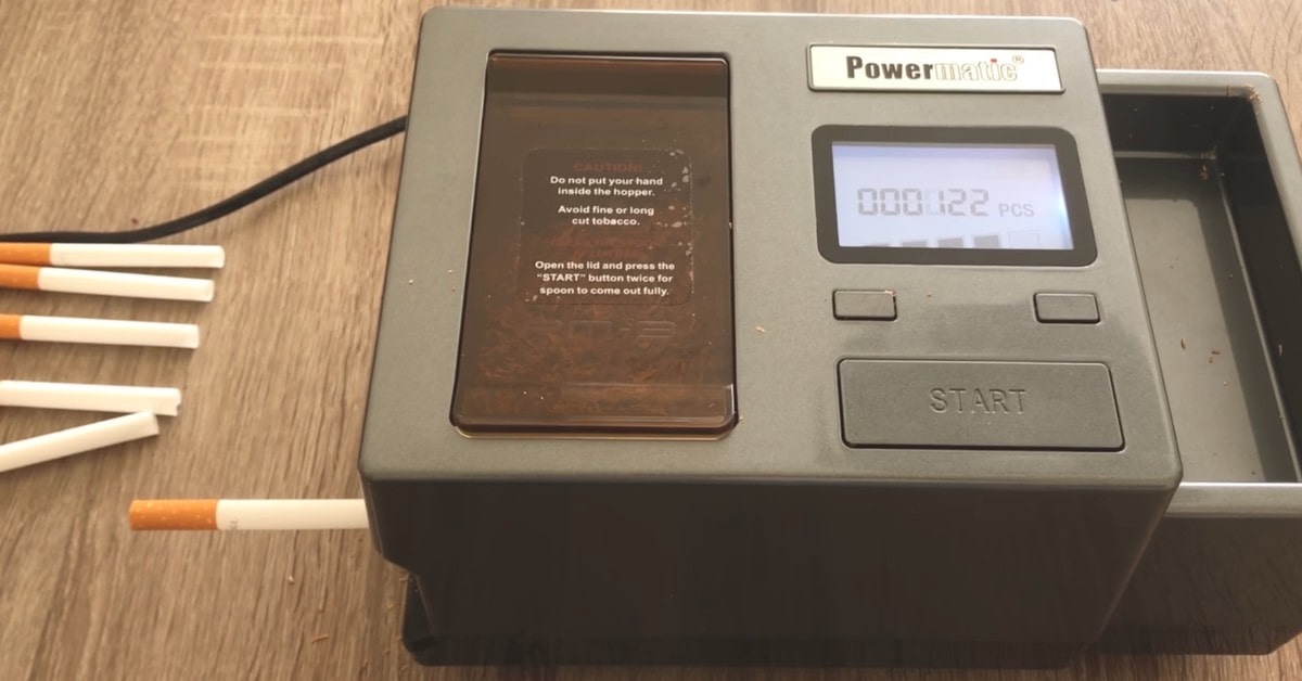 Powermatic III+ Macchina per sigarette facile da usare