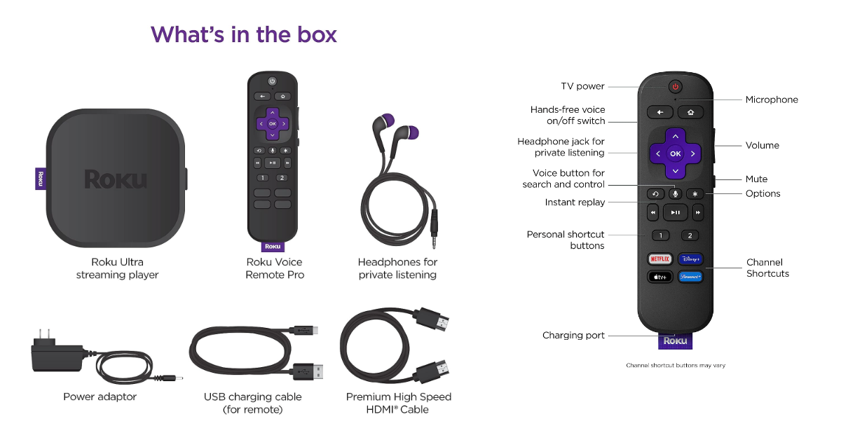 Roku Ultra stick di streaming per proiettore