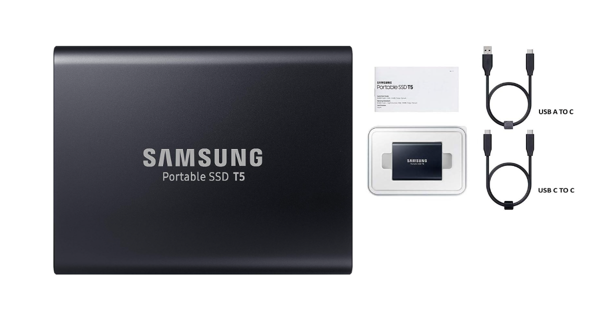 SAMSUNG T5 ssd per il montaggio video