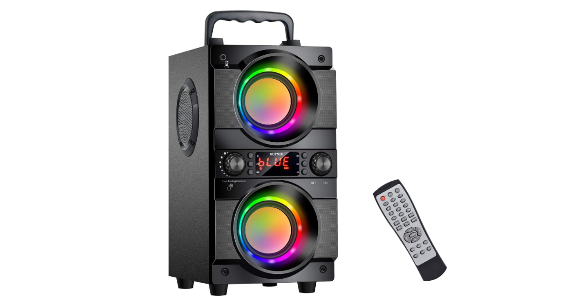 SUPNIU 60W radio fm con altoparlante bluetooth