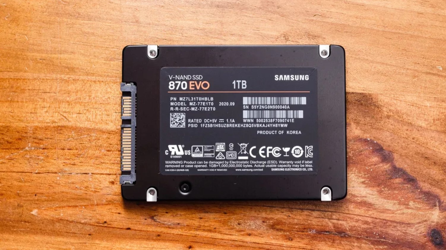 Samsung 870 EVO ssd conservazione dati