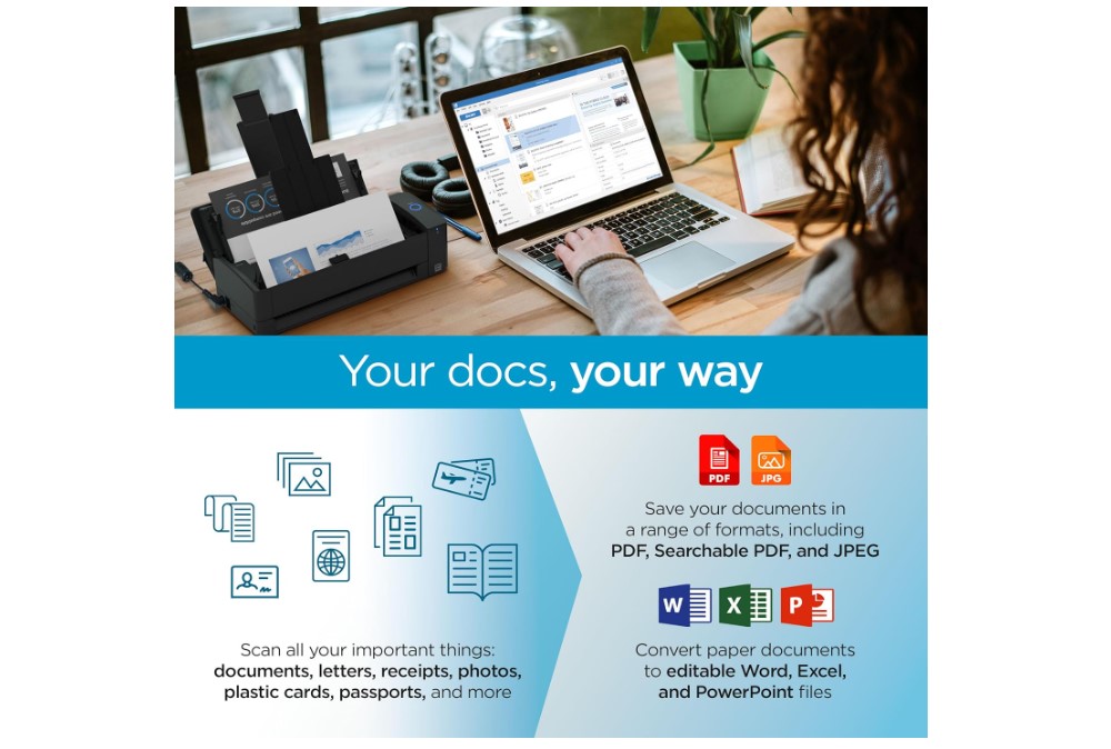 Scanner di documenti mobile ScanSnap iX1300