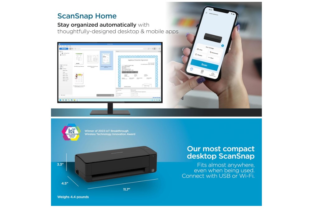 ScanSnap iX1300 scanner compatto per documenti