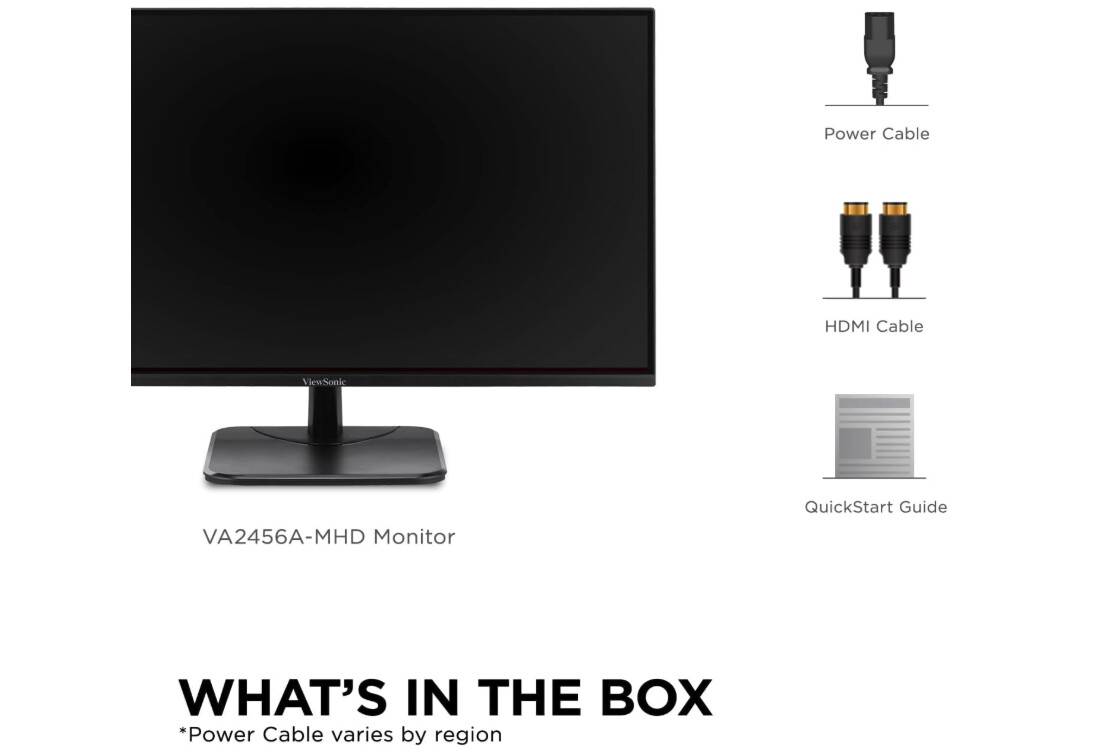 Monitor ViewSonic VA2456A-MHD da 24 pollici per ufficio