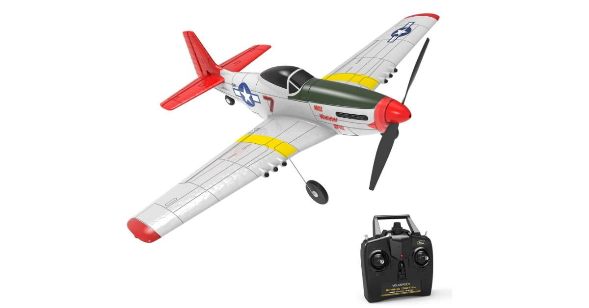 s-idee® Volantex RC Mustang P51 aereo rc a lungo raggio