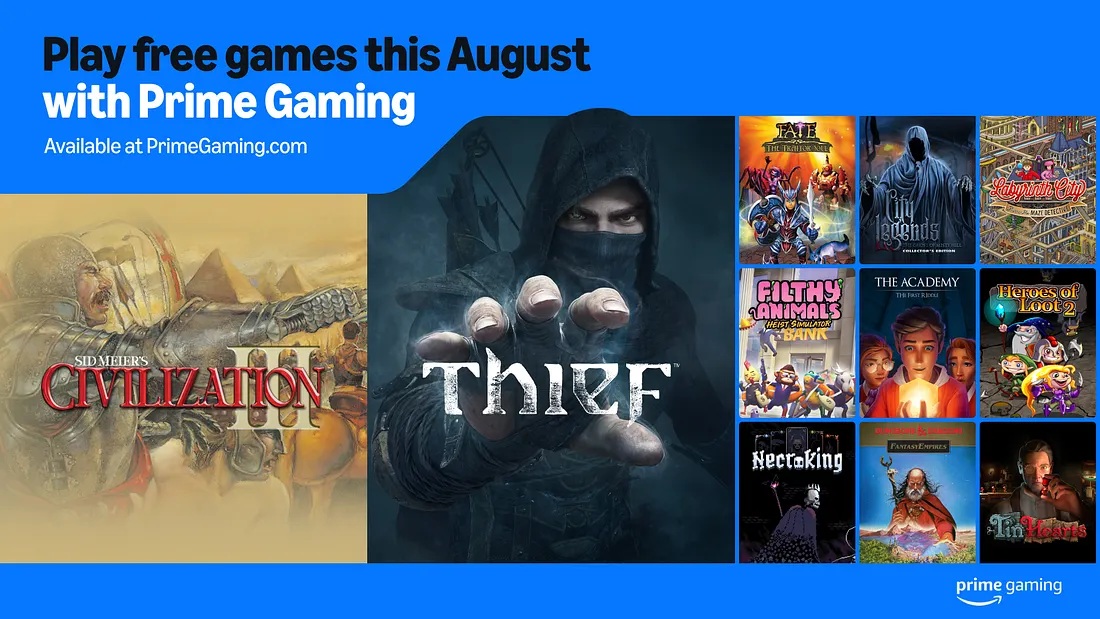 Nuovi giochi gratuiti: cosa ha da offrire Amazon Prime Gaming ad agosto?