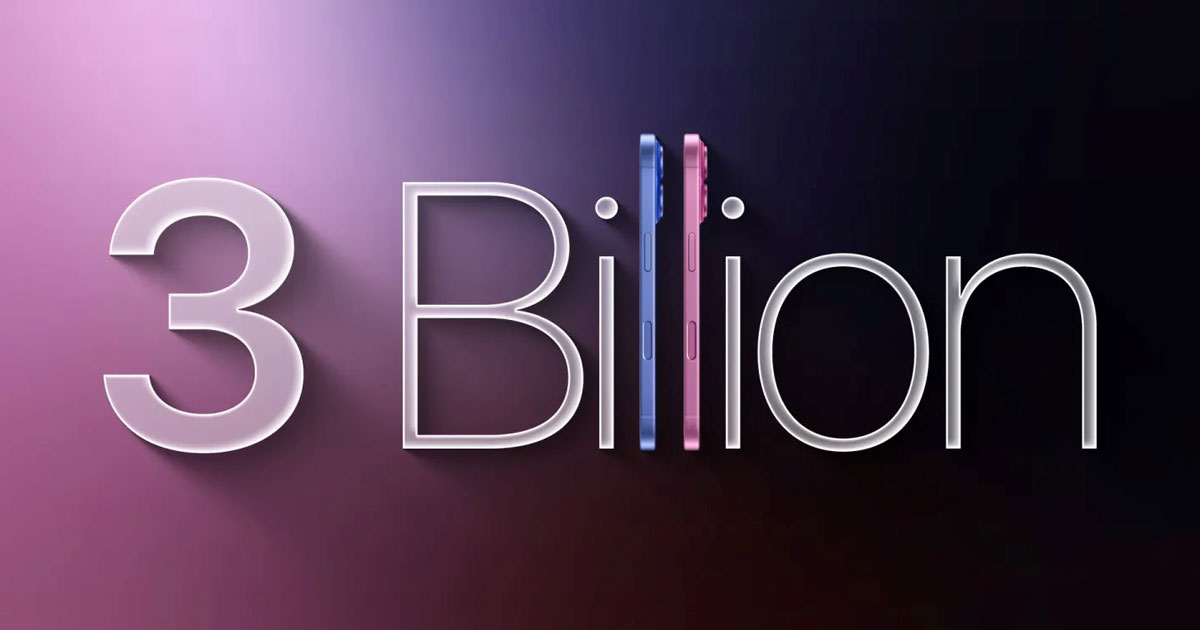 Momento storico per Apple: C sta vendendo il suo terzo miliardo di iPhone Apple raggiunge un traguardo: 3 miliardi di iPhone venduti