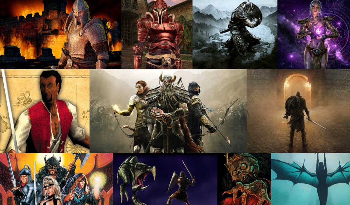 Il patrimonio storico di Tamriel in una veste visiva: Collage TES Compilazione della leggenda: Celebriamo la serie di The Elder Scrolls!