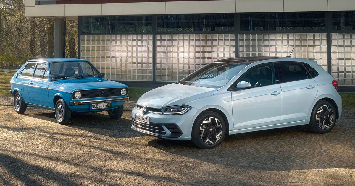 Volkswagen celebra: Come la Polo è cambiata in 50 anni - uno sguardo al nuovo modello Edition 50 Retro e trendy: La prima Volkswagen Polo incontra il suo successore per l'anniversario