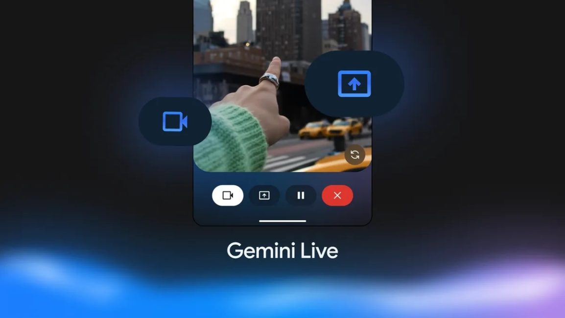 Aggiornamenti di Gemini Live: video più chiari e nuova interfaccia Android