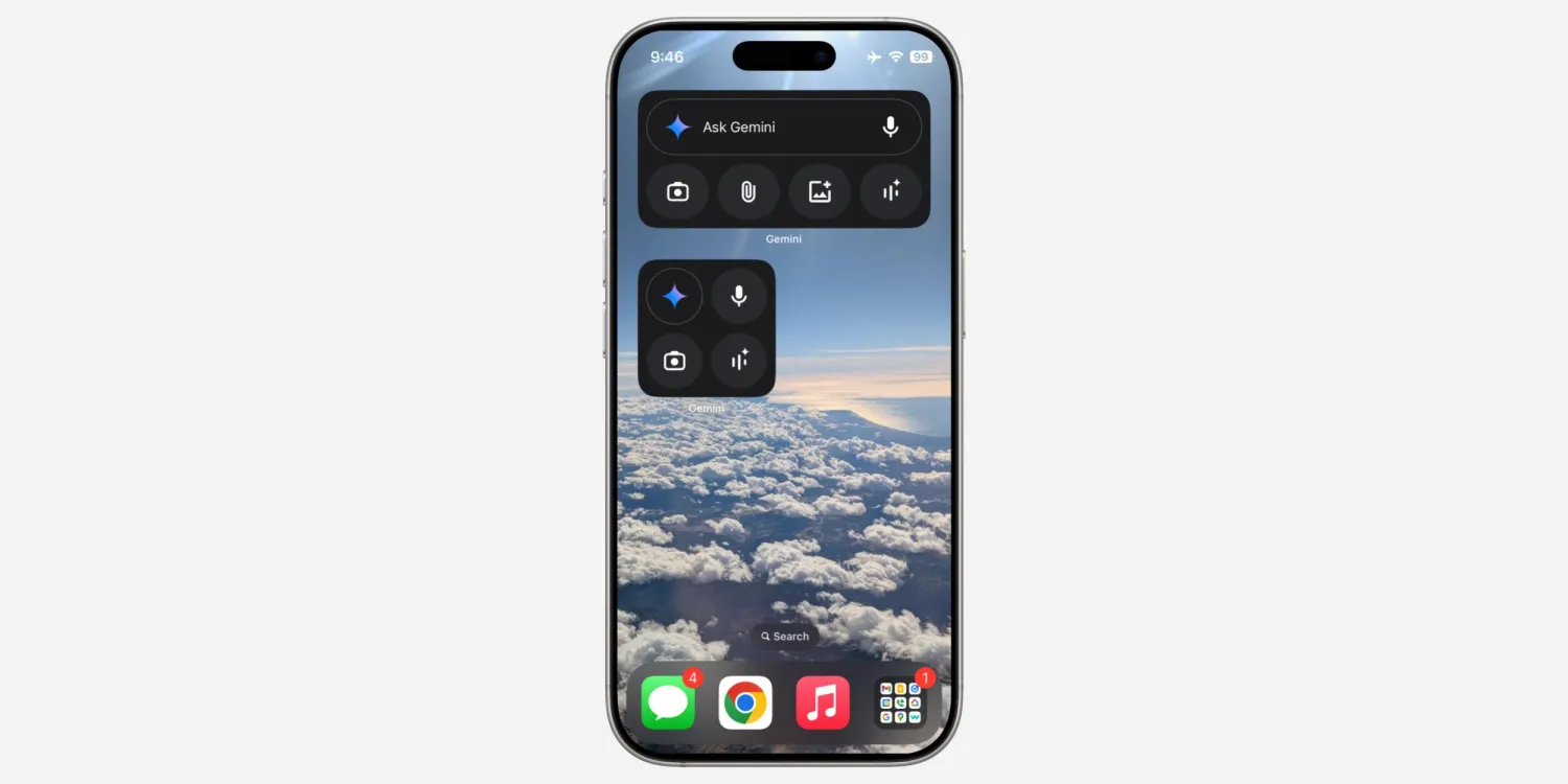 Google presenta: i widget Gemini ora disponibili per iPhone