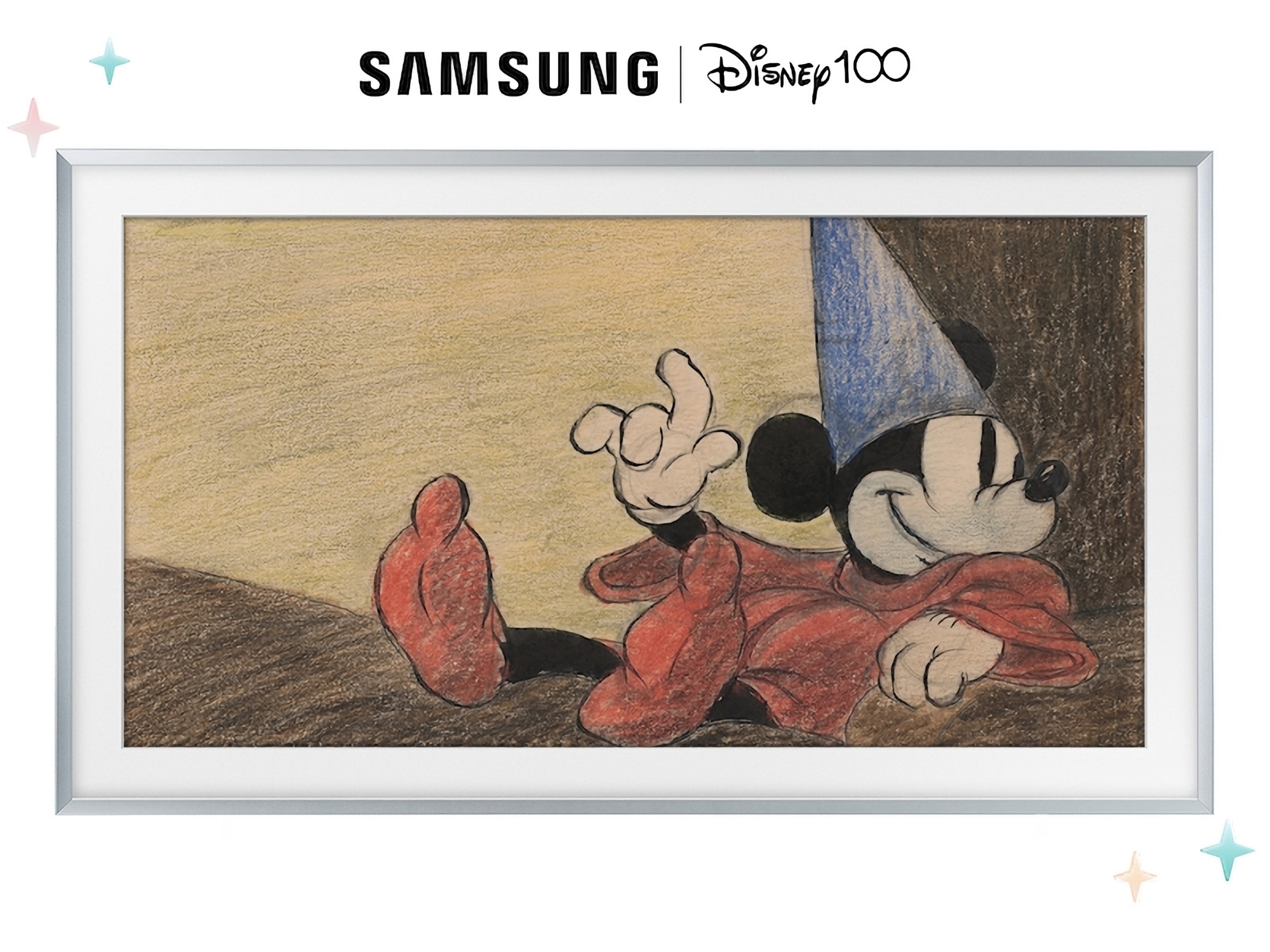 Samsung ha presentato una gamma di TV Frame in edizione limitata per celebrare il 100° anniversario di The Walt Disney Company. Samsung ha presentato una gamma di TV Frame in edizione limitata per celebrare il 100° anniversario di The Walt Disney Company.