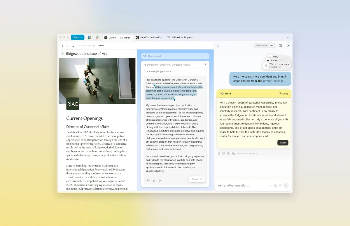 Svelare il potenziale di Dia: nuove funzionalità basate su AI Uno sguardo veloce a Dia: funzionalità AI in azione
