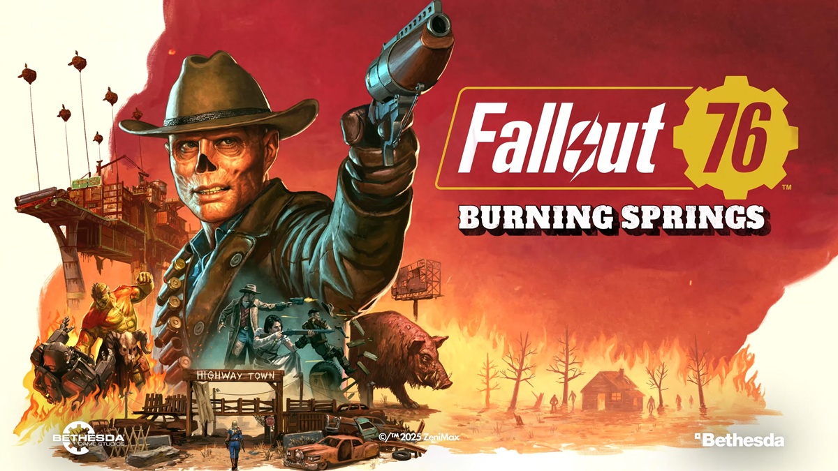 Immersione nel mondo di Burning Springs: nuova arte di Fallout 76 Arte esplosiva in Fallout 76: Burning Springs