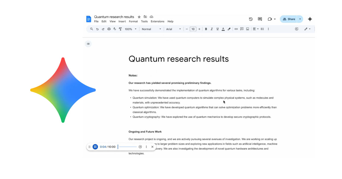 Google: Ora i tuoi documenti possono parlare