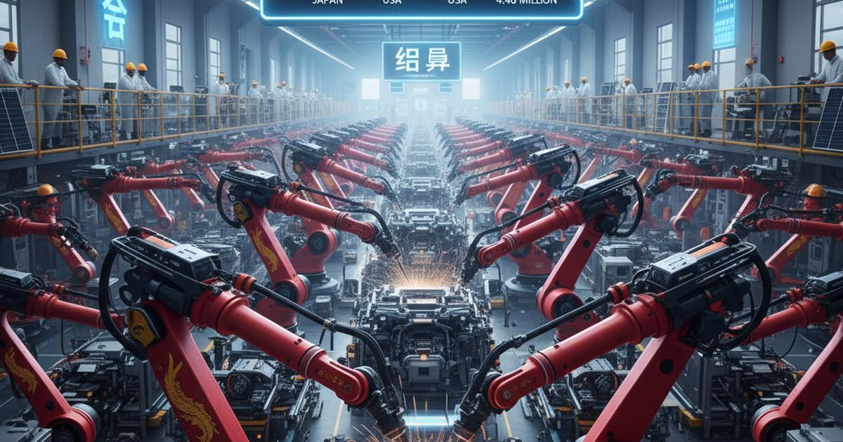 Nel 2024, la Cina ha installato più robot industriali di quanto fatto dal resto del mondo messo insieme