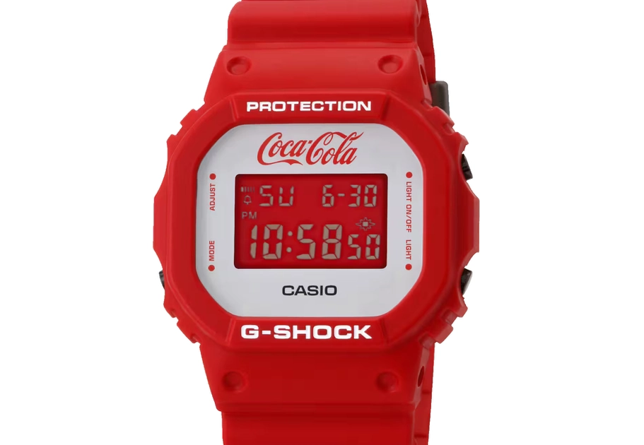 Il nuovo Casio G-Shock in stile Coca-Cola rosso impressiona con il suo design