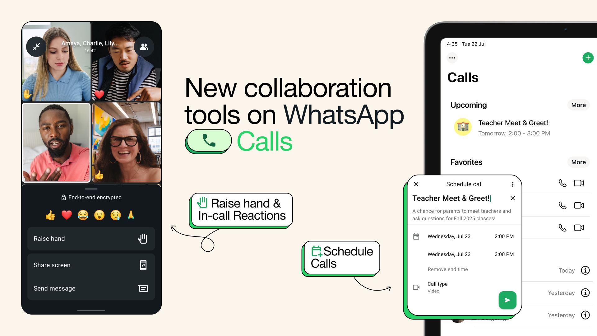 WhatsApp migliora le videochiamate: comunicazione confortevole e senza stress