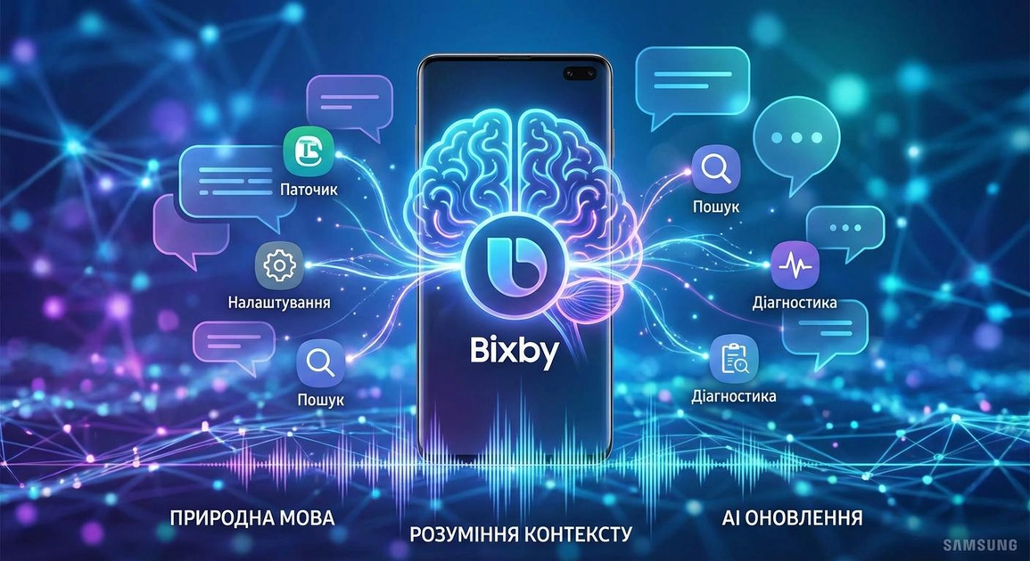 Interfaccia aggiornata dell'assistente vocale Bixby